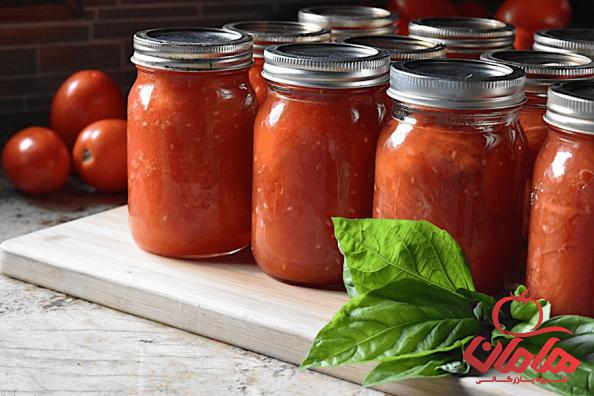 روش های بسته بندی انواع رب گوجه