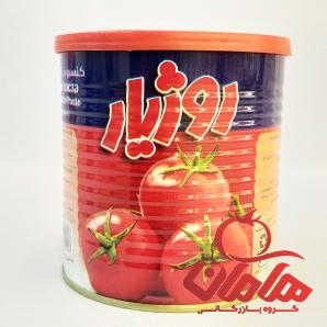 قیمت رب گوجه روژیار + مشخصات بسته بندی عمده و ارزان