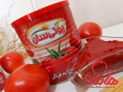 خرید جدیدترین انواع رب گوجه یونی سان